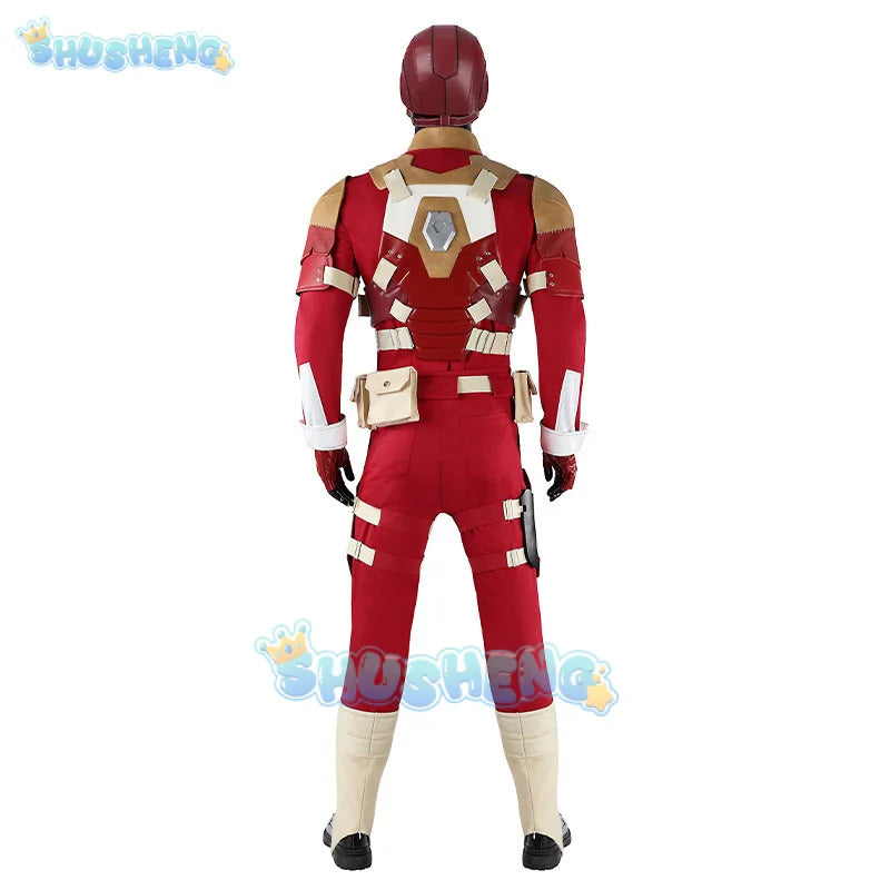 Movie Thunderbolts Red Guardian Cosplay Costume Uniform Halloween Carnival Party Christmas Play Role Clothes Clothing
