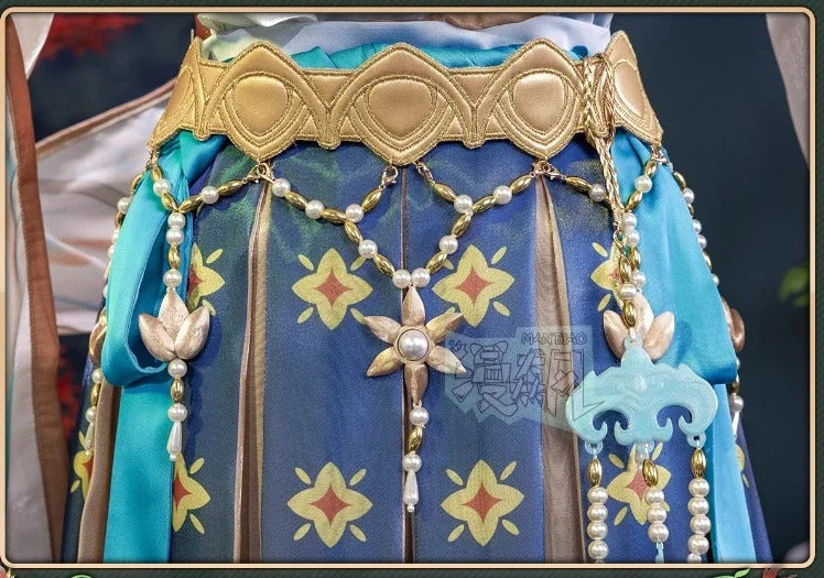Shusheng-R Identity Ⅴ Emily Dyer Doctor Lydia Jones Cosplay Costume Halloween carnival Gorgeous Chinese style dress accessories prop set