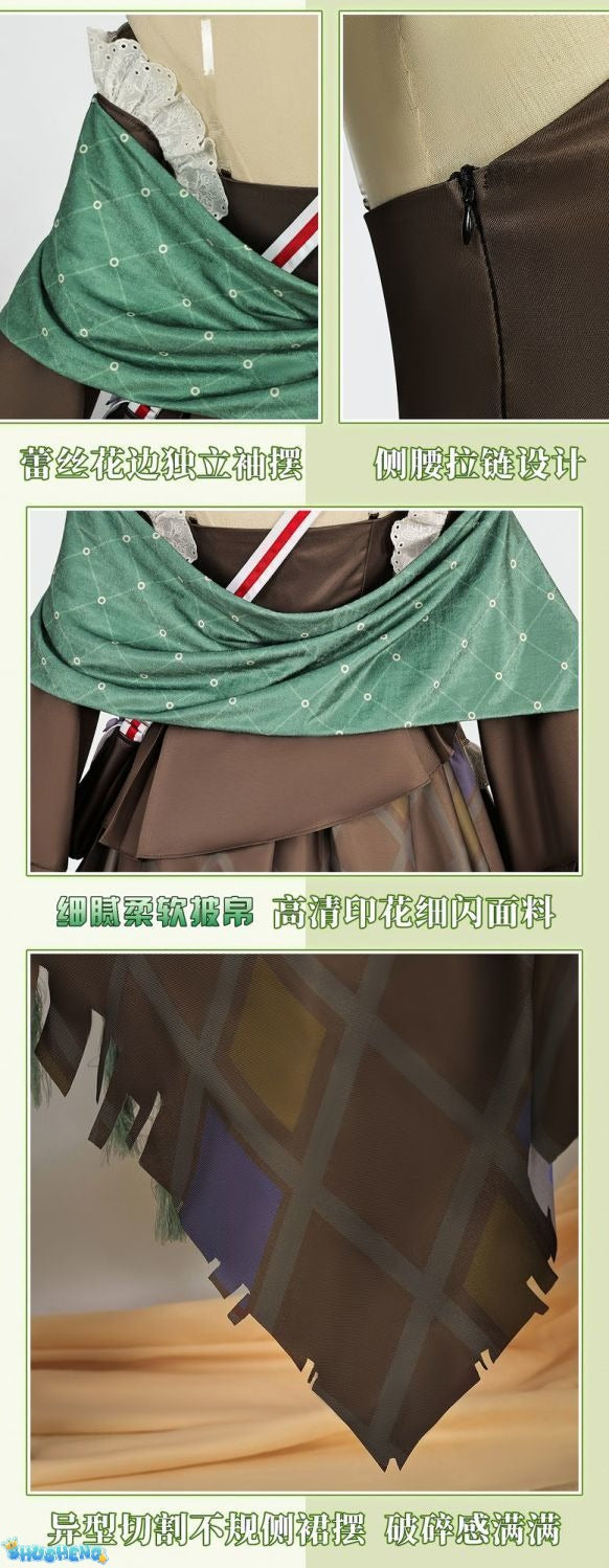 Anime Game Character Arknights Viviana Durin Cosplay Costume Full Set From Ognisko Official Outfit Halloween Party Dress Impact