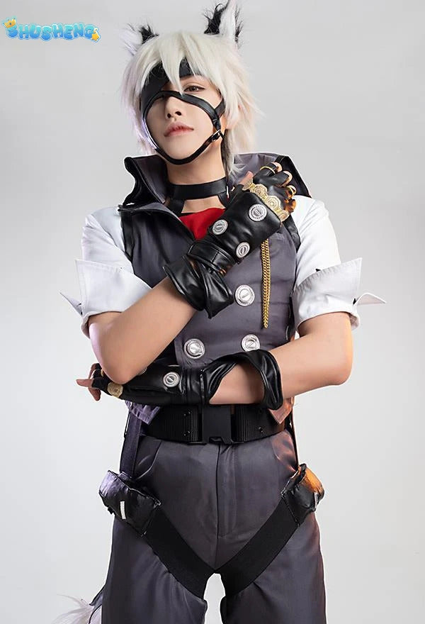 Zenless Zone Zero Von Lycaon Cosplay Costume Wig Game Uniform Tail Rings Victoria Housekeeping New Eridu Halloween for Women Men