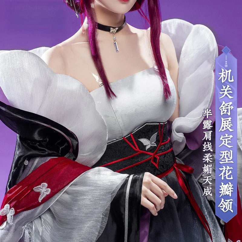 Honkai: Star rail Kafka cosplay costume Halloween Chinese style dress jacket props accessories wig set Men Women uniform