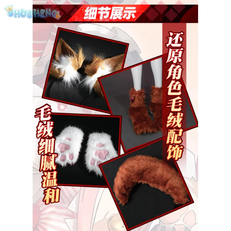 New Tamamo Cat Fate/Grand Order Cosplay FGO Costume Woman Man Halloween maid dress ear foot glove tail full set Lolita uniform