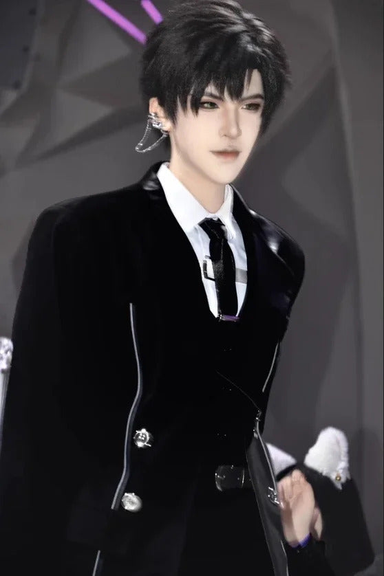 Shusheng-R Game Love and Deepspace Rafayel Xavier Zayne Sylus Cosplay Costume Halloween party handsome suit pants shirt tie Man uniform set