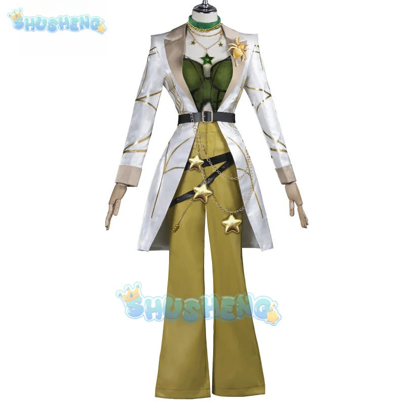 Identity V Demi Bourbon Barmaid Proofreader Skin Game Suit Vintage Fashion Cosplay Costume Halloween Party Outfit