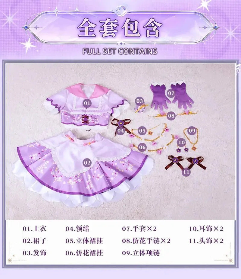 Anime Aikatsu!Hoshimiya Ichigo Cosplay Costume New Sweet Lolita Dress Wig Accessories Props Uniform Men Women Fashion Set S-XXL