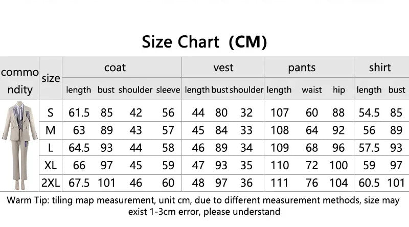 Shusheng-N Love and Deepspace Xavier Cosplay Costume Coat pants vest shirt brooch tie Halloween party fashion uniform Woman Man New set