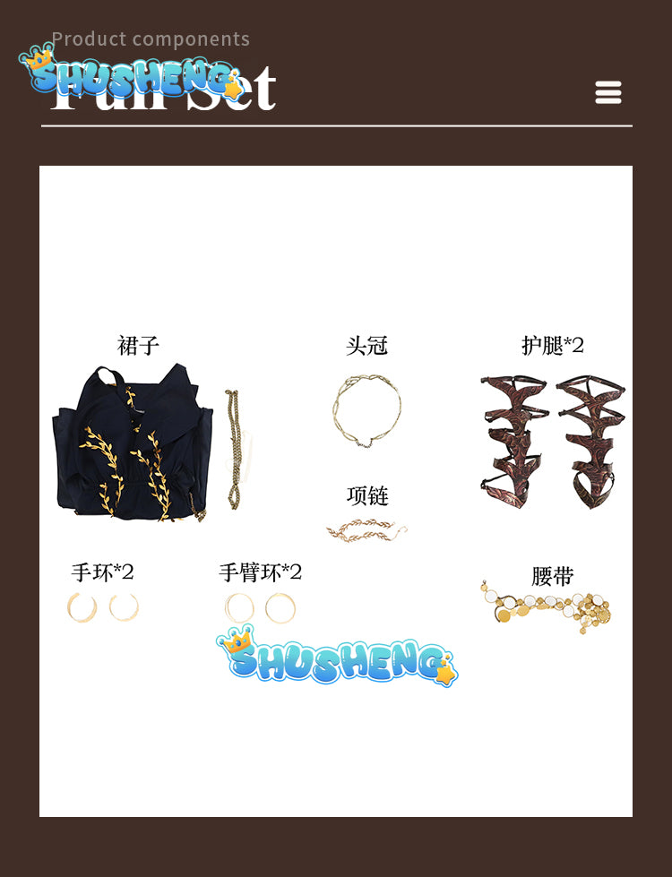 Game Elden cosplay ring Marika costume queen Marika the eternal sexy black high-quality long dress shoes Halloween woman uniform