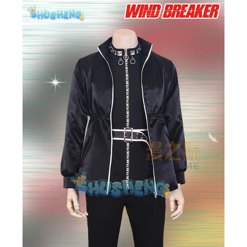 Yamato Endo Cosplay Costume Wig Anime WIND BREAKER Shishitoren Kimono Uniform Jacket Sweater Glasses Choji Tomiyama Halloween