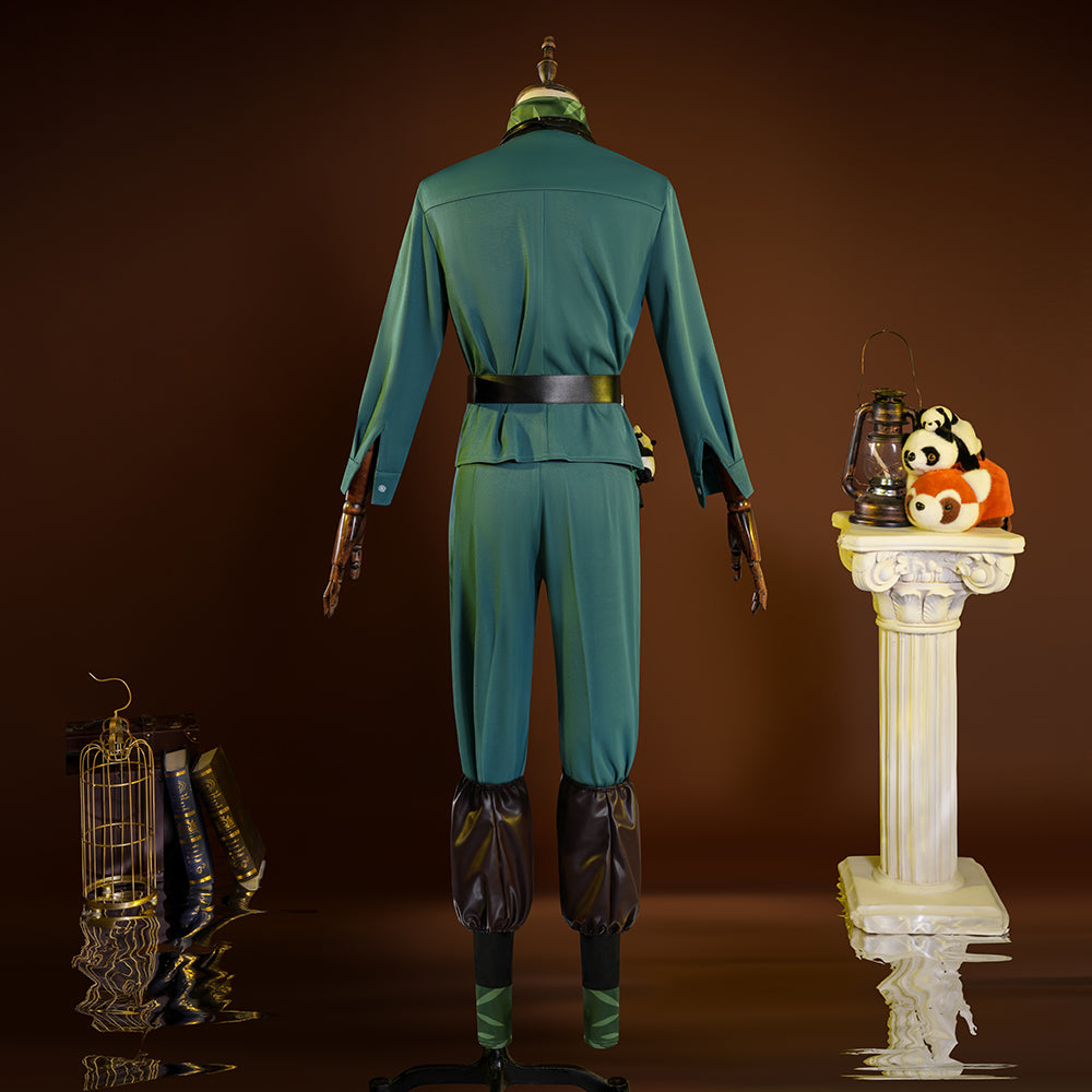 Grave Keeper Cosplay Game Identity V Andrew Kreiss Home Designer Uniform Wig Set Halloween Party Role Play Outfit for Man