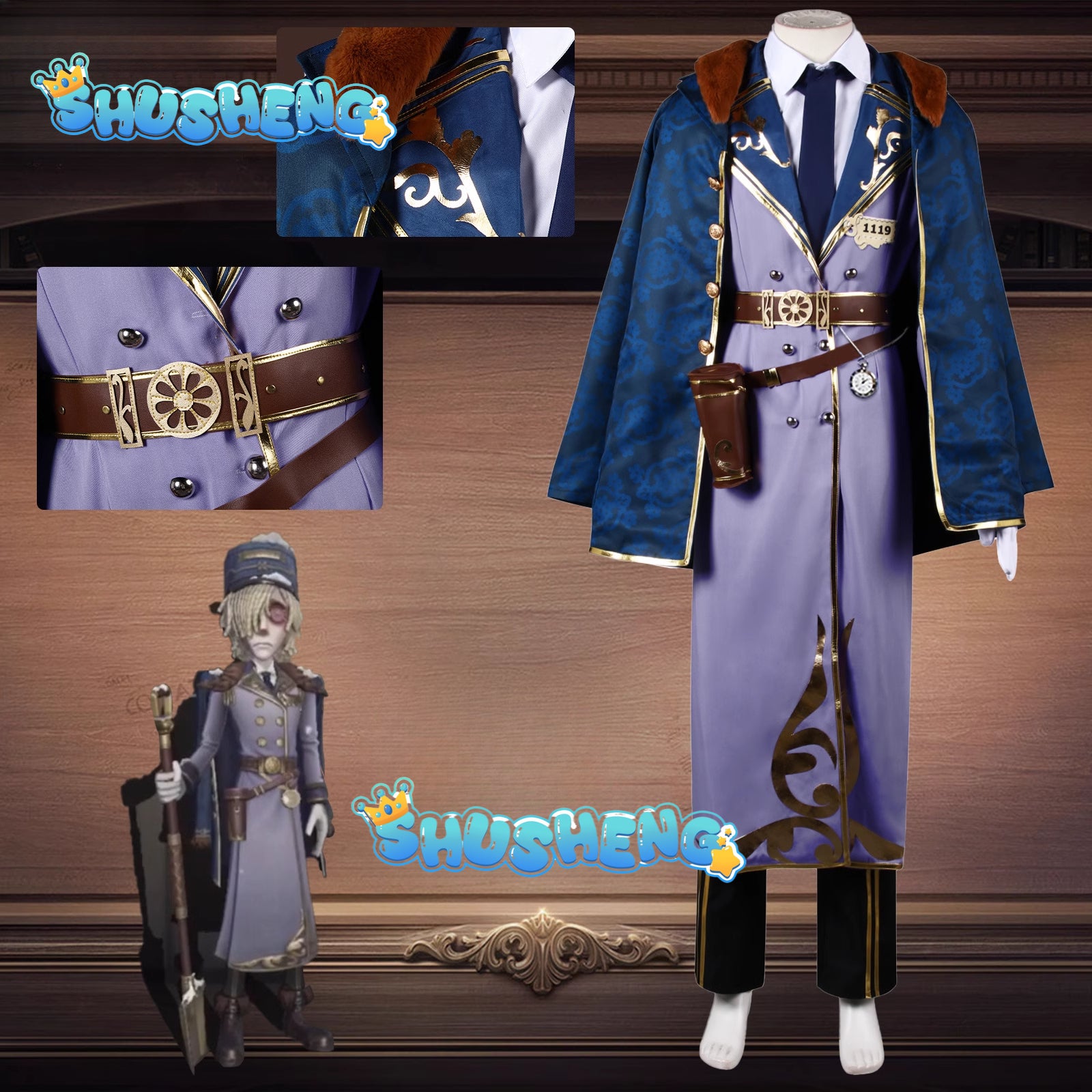 Identity V Andrew Kreiss Women Cosplay Costume Cos Game Anime Party Uniform Hallowen Play Role Clothes Clothing