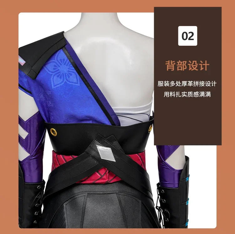 Shusheng-R Superhero Elizabeth Braddock Cosplay Psylocke Betsy Braddock Costume Women's Fantasia Uniform Halloween Party Fashion Full Set