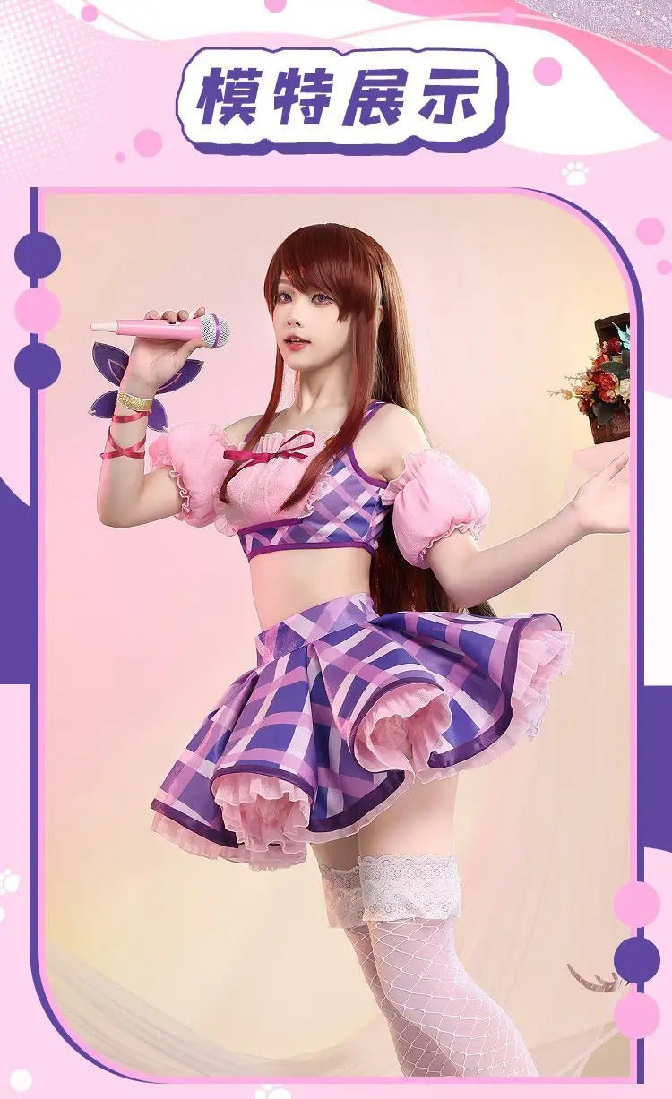 Anime Aikatsu!Cosplay shibuki ran Costume Top, skirt, socks, accessories, cute set party Christmas girl gift set for sale New