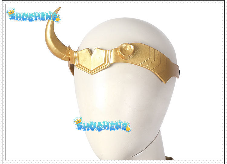 Loki Season 1 Cosplay Loki Costume Cloak Vest Horns Crown Outfits for Halloween Carnival Game Party full set
