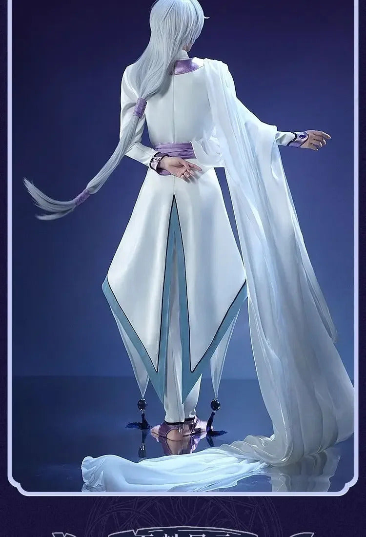 Cardcaptor Sakura Yue Tsukishiro Yukito Cospaly Costume Halloween Carnival Men Women New Fashion Uniform Coat Pants Earrings Set