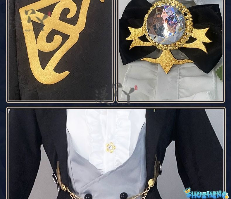 Game Identity V Demi Bourbon Cosplay Costume Barmaid True Proof New Skin Uniforms Costume Suits Black Clothes