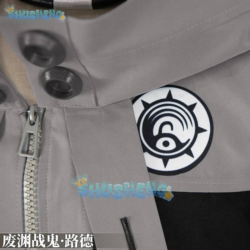 Anime Gachiakuta Rudo Surebrec Cosplay Costume Uniform Hoodie Gloves Akuta Cleaners Halloween Party Women Men Carnival