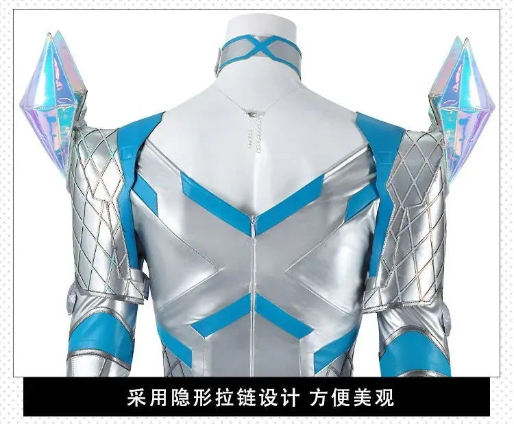 White Queen Emma Grace Frost Rivals cosplay costume High quality women fantasy jumpsuit shoes props shoulder armor Halloween set