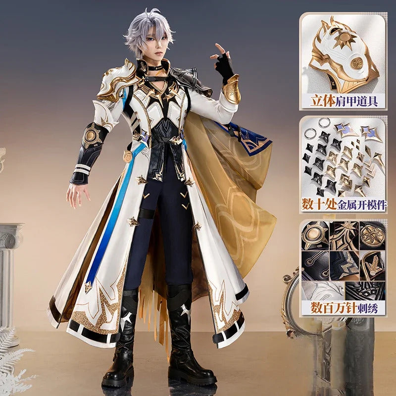 Honkai Star Rail Phainon Cosplay Costume Uniform Amphoreus The Eternal Land Metal Accessories Halloween Party for Women Men