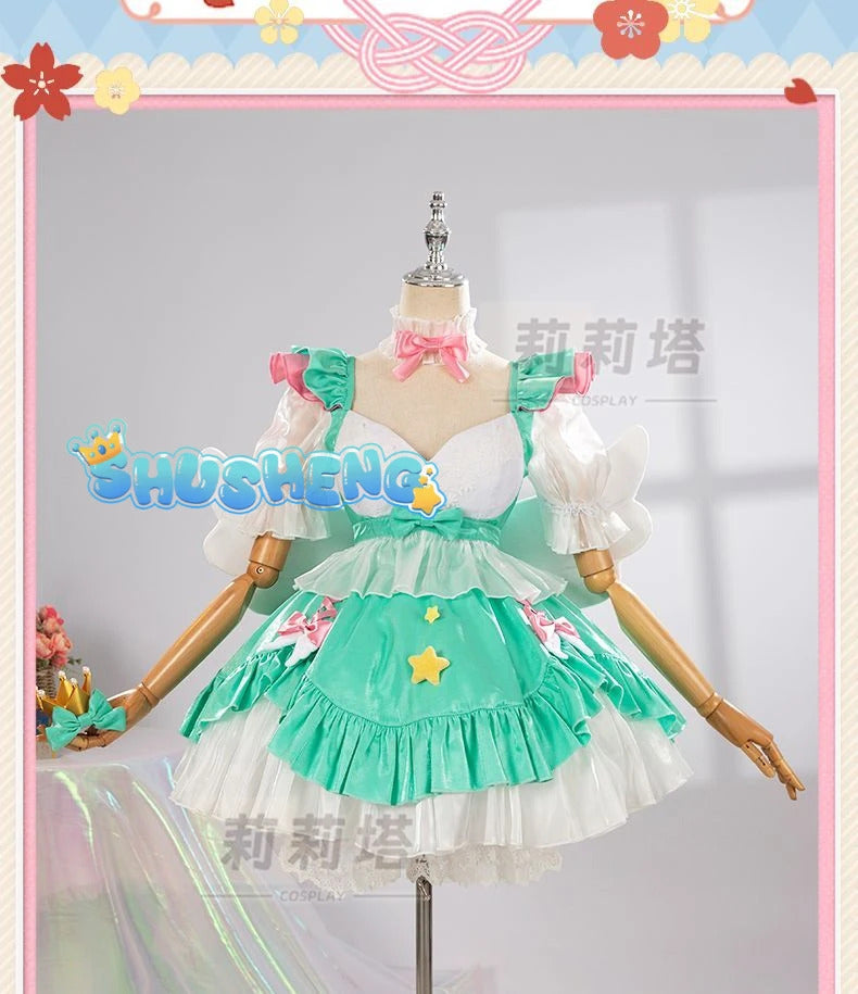 Miku cosplay cute princess Loli dress Miku wig play a full set of dresses for Christmas and Halloween