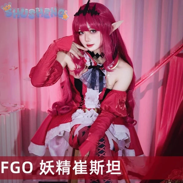 Fairy Knight Tristan Baobhan Sith FGO Cosplay Fate Grand Order Costume Gorgeous Princess Dress Accessories Halloween Uniform