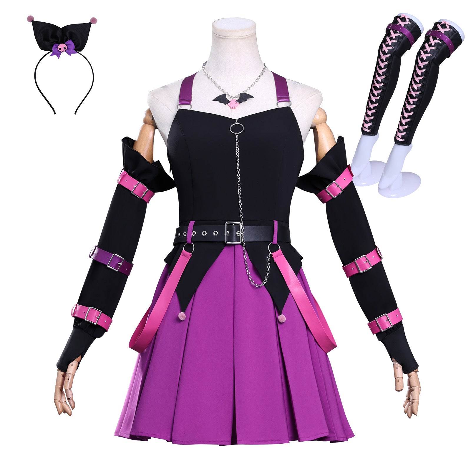 Anime Girls Band Cry Hina Tomo 486 Cosplay Costume JK Dress Skirt Headwear Woman Sexy Carnival Halloween Suit