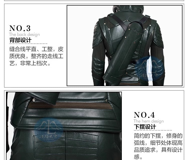 The Arrow Season 5 Green Arrow Cosplay Costume Oliver Quee Outfit Halloween Costumes