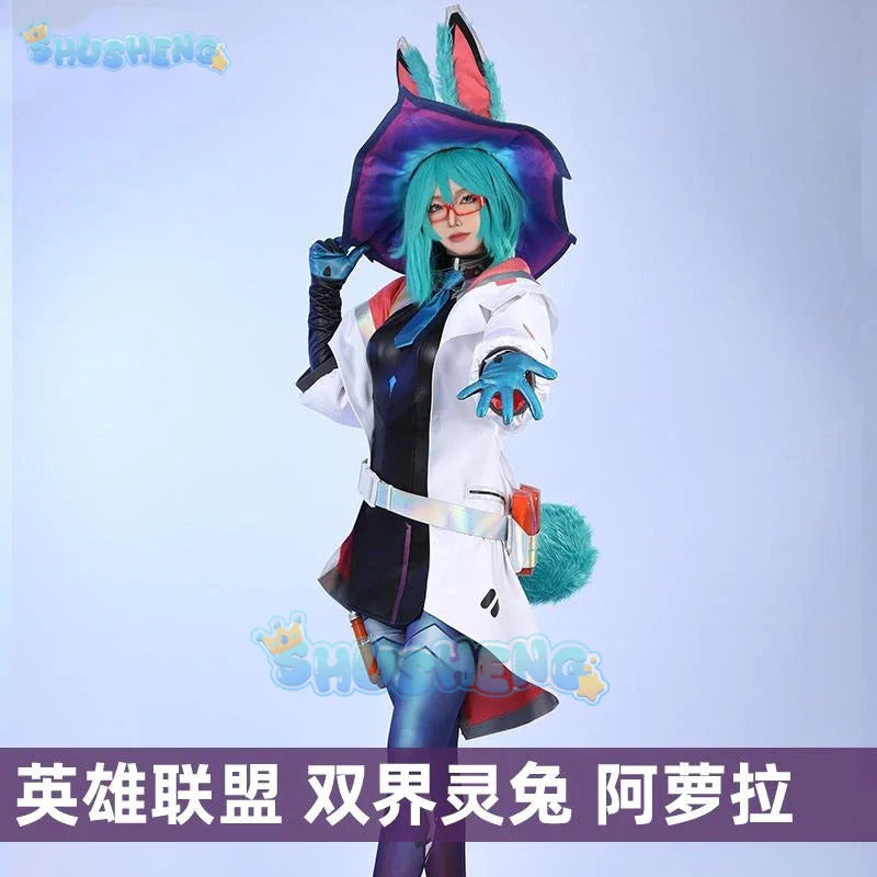 Shusheng LoL Aurora The Witch Between Worlds Cosplay Costume Uniform Hallowen Carnival Party Play Role Clothing for Wome