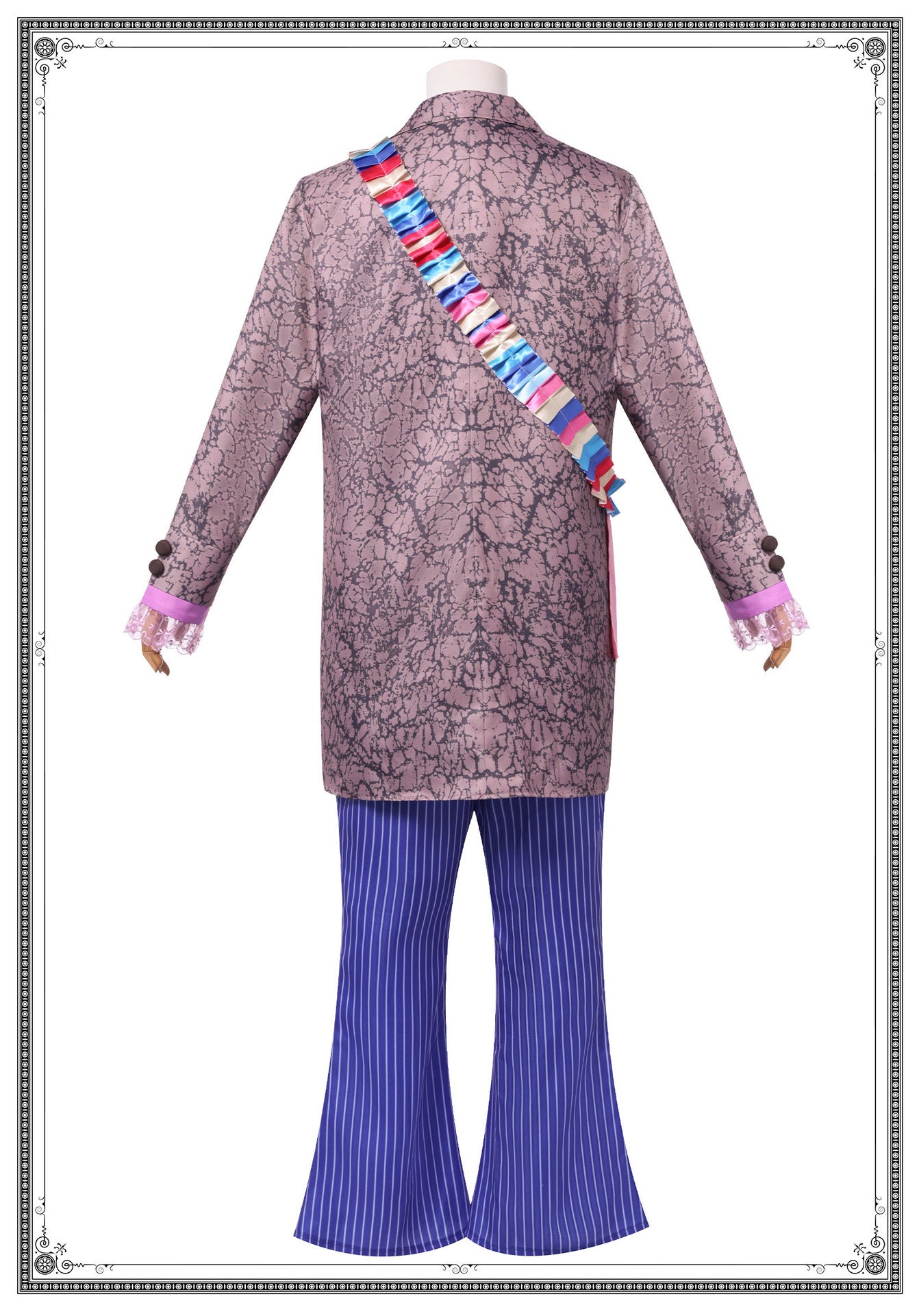 Alice in Wonderland cosplay hat man costume, Mad Hatter movie character play dress-up suit