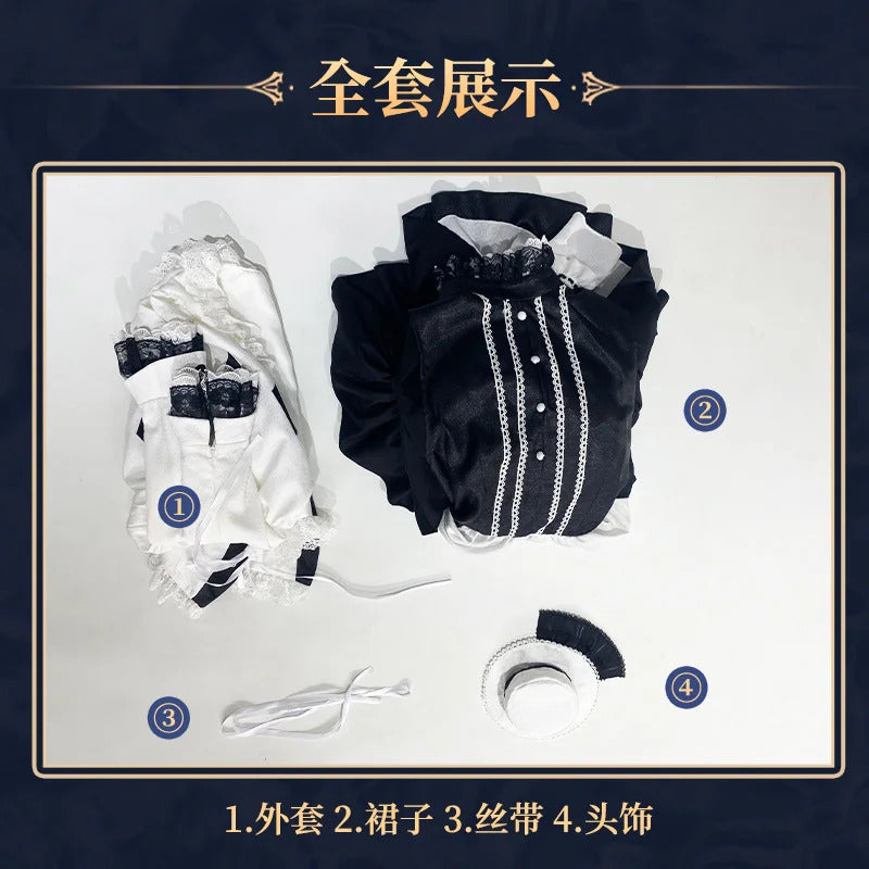 Asahina Mafuyu mfy Cosplay PRSK PJSK Five boxes Costume New Sweet Lolita Dress Halloween Party Fashion Women's Maid Uniform