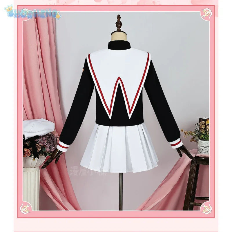 Shusheng-N Daidouji Tomoyo Cardcaptor Sakura CCS Cosplay Costume Halloween party Top skirt women JK dress set sweet sailor campus uniform