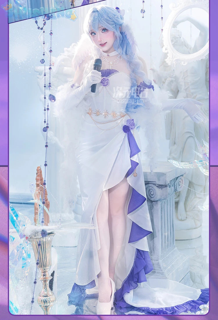 Robin Cosplay Game Honkai: Star Rail Costume Wig Shawl brooch wings accessories gorgeous sexy dress Halloween Christmas uniform