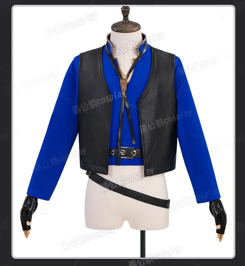 Final Fantasy XIV Lucian Prince's Attire Cosplay Costume Butler Prince's Jacket Uniform Halloween Carnival Party Clothing
