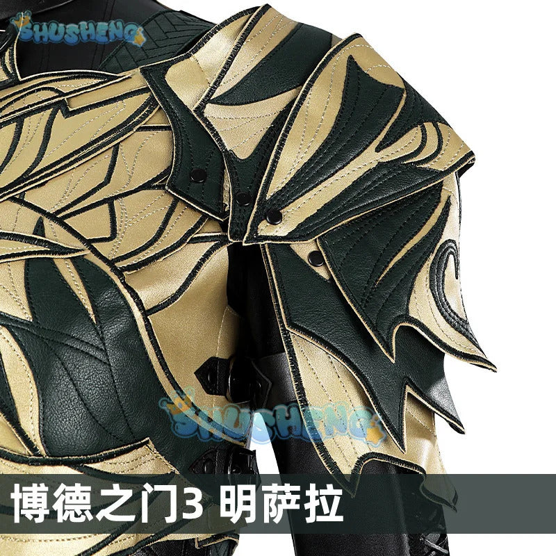Game Baldur's Gate 3 Minthara Cosplay Costume Women Leathe Battle Suit with Accessories Halloween Carnival Party Outfits