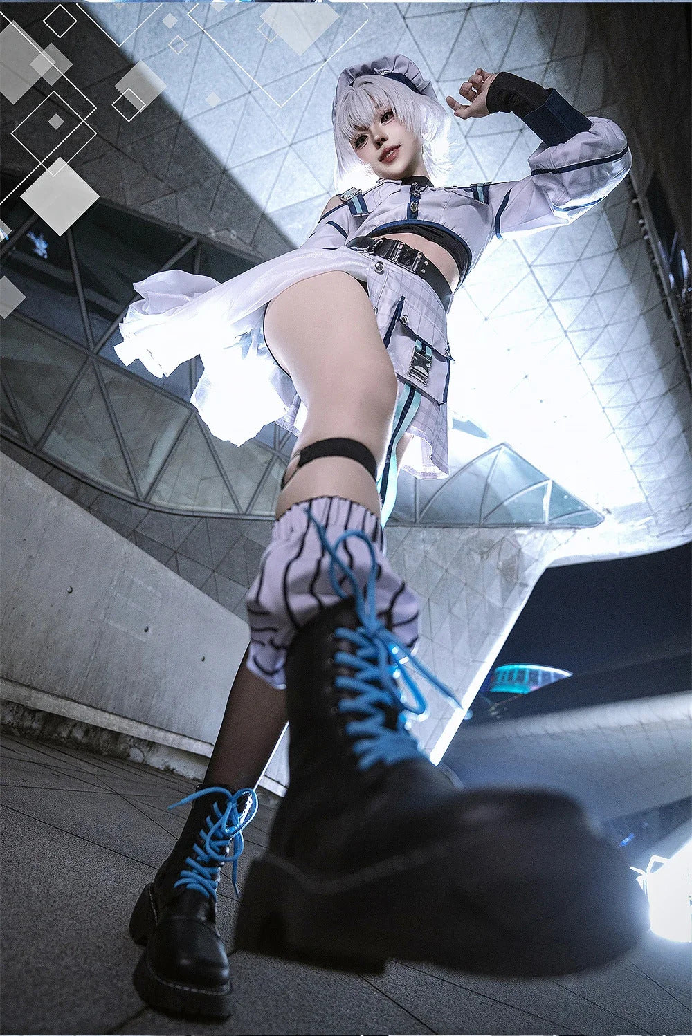 Shusheng-R BanG Dream! It's MyGO!!!!! Raana Kaname Cosplay Costume Girl Halloween Party Sweet Uniform Hat Skirt Socks Belt Accessories Set