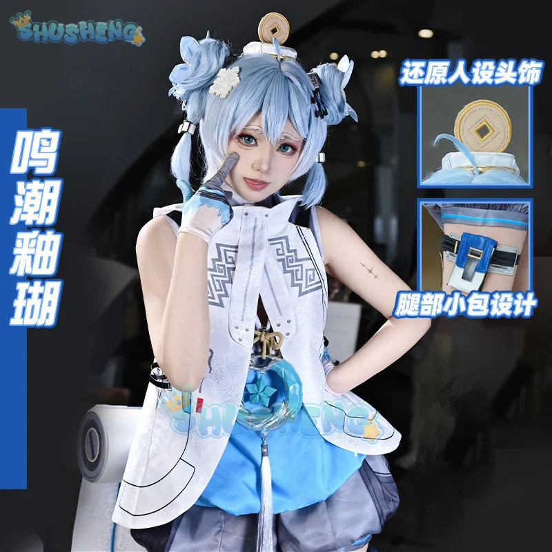 Shusheng-N Wuthering Waves Youhu Cosplay Costume Uniform Halloween Carnival Party Christmas Play Role Clothes Clothing for Women