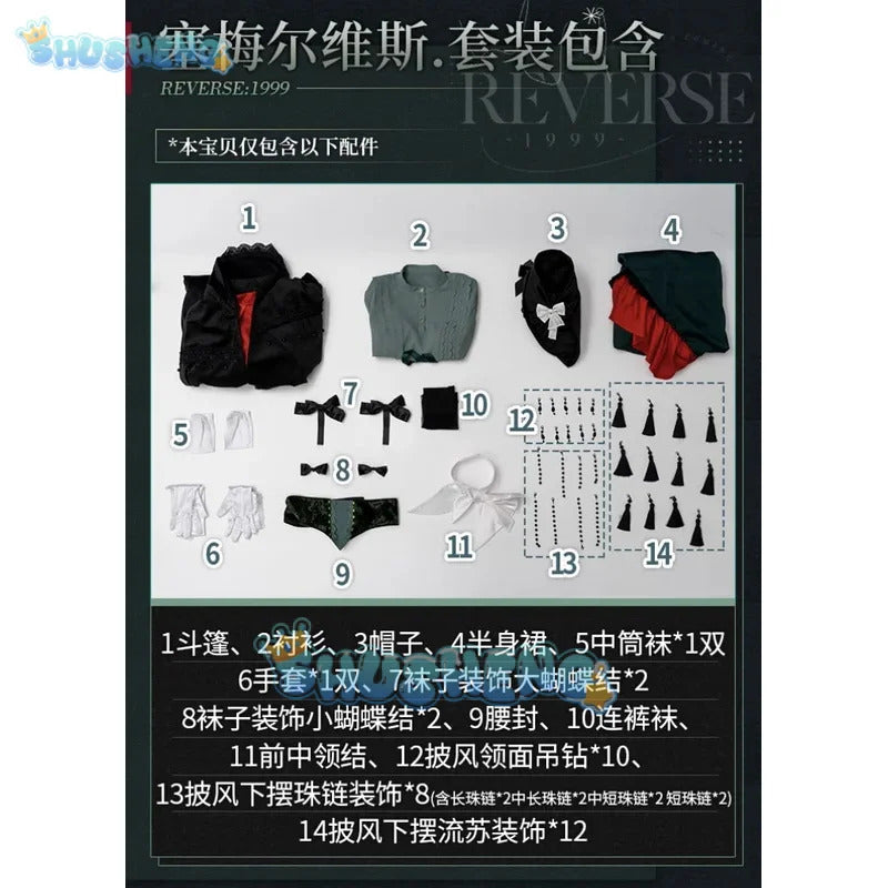 Shusheng Reverse:1999 Semmelweis Women Gown Cosplay Costume Cos Game Anime Party Uniform Hallowen Play Role Clothes Clothing