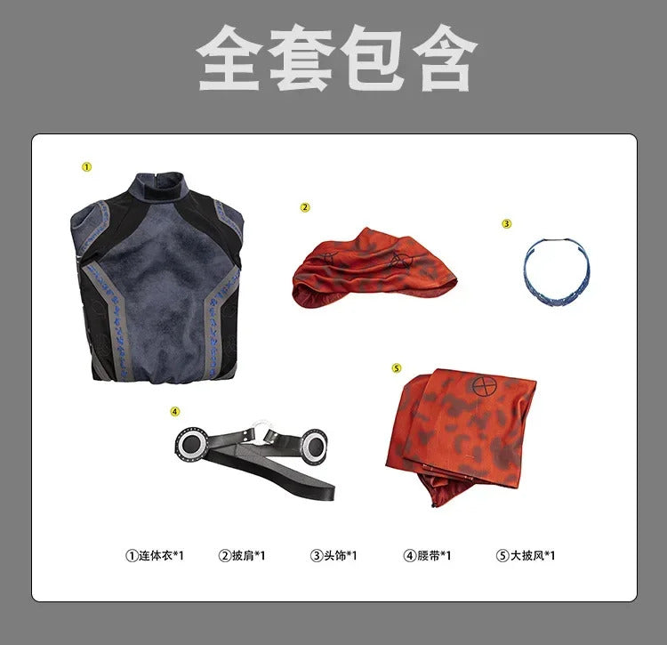 Red Agatha Wiccan Cosplay Costume Billy Kaplan Uniform Halloween Carnival Party Christmas Play Role Clothes Clothing for Men