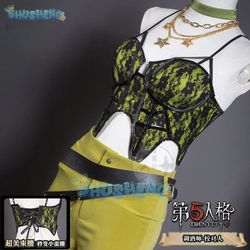 Game Identity Ⅴ Demi Bourbon Barmaid Cosplay Costume Uniform Halloween Carnival Party Christmas Play Role Clothes Clothing