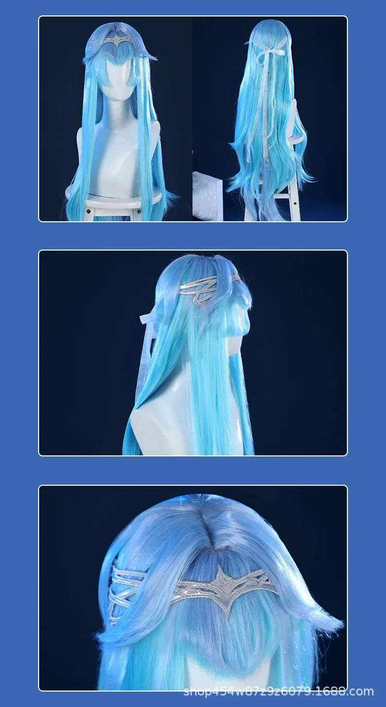 Game Path to Nowhere Hamel Cosplay Costume Sexy dress accessories leg rings props wig set Halloween women's Hamel New uniform