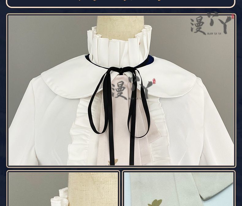 Arknights Amiya Cosplay Costume Set Dress Ear Headband White Navy Games Anime Costumized Outfit for Women