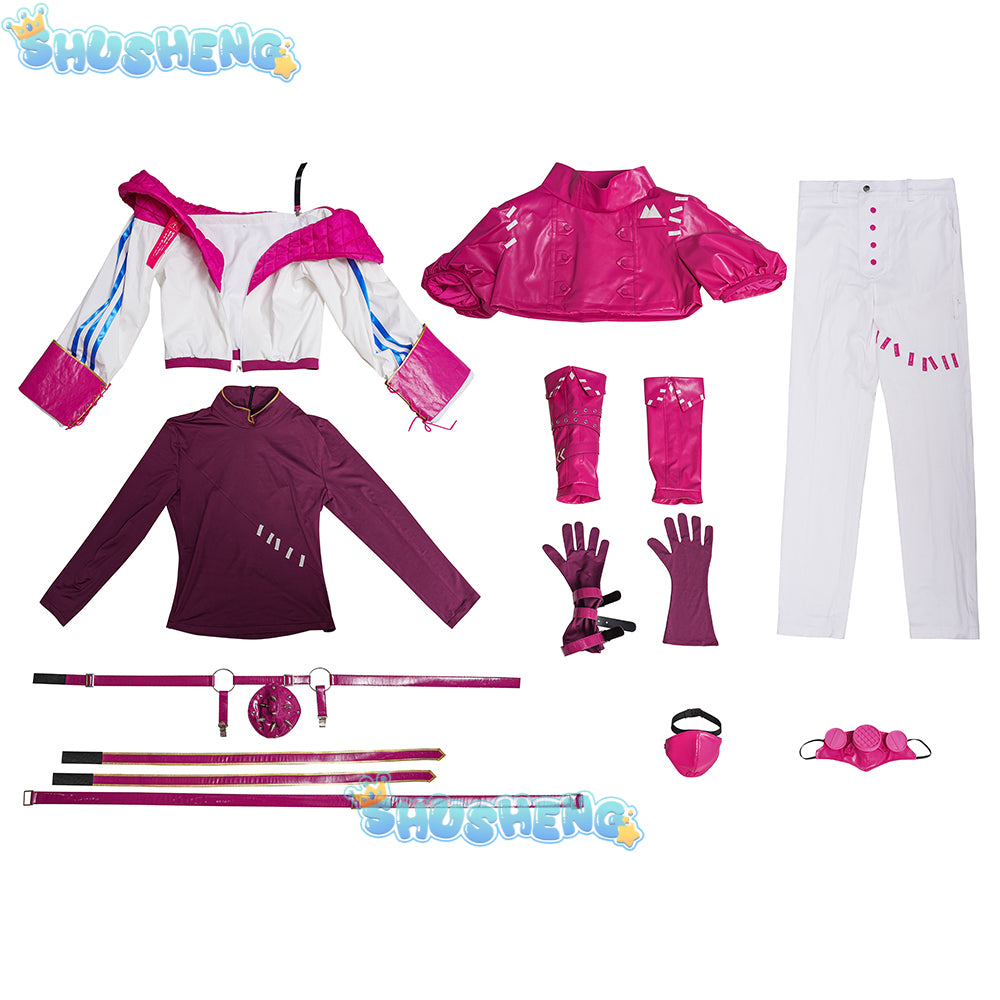Game identity Ⅴ Aesop Carl embalmer cosplay cyberpunk series costume Halloween men women set accessories props mask new uniform