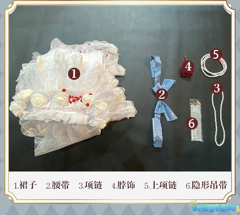 Game Identity V Bloody Queen False Hope Marie Cosplay Costume Mary Halloween Party Props