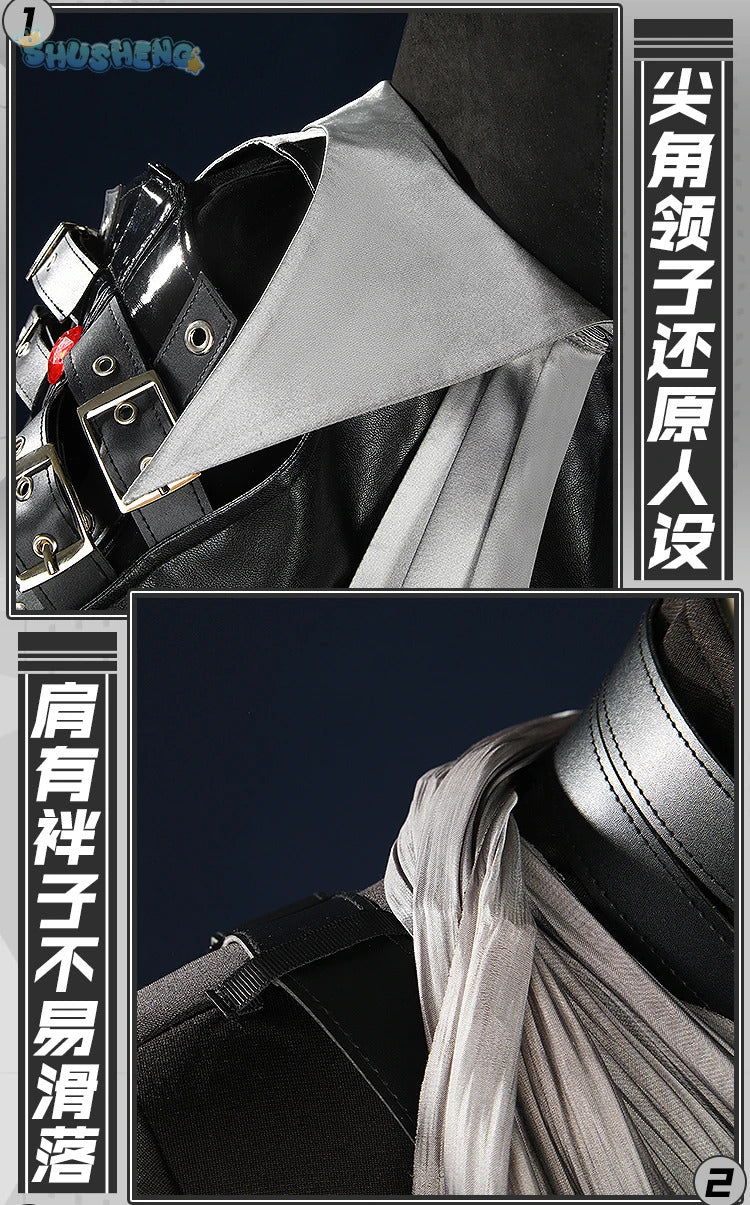 Shusheng Arknights Ulpianus Cape Hat Cosplay Costume Cos Game Anime Party Uniform Hallowen Play Role Clothes Clothing