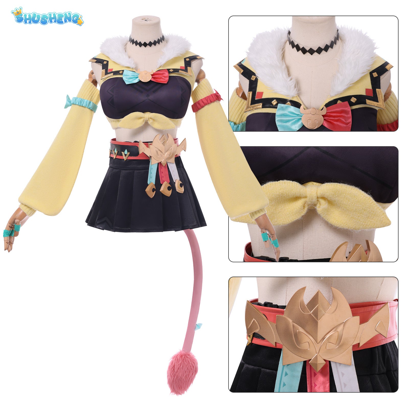 Hot Game Genshin Impact Varesa Cosplay Costume Anime Clothes Cute Dress for Women Girls Uniform Wig Shoes Halloween Role Party