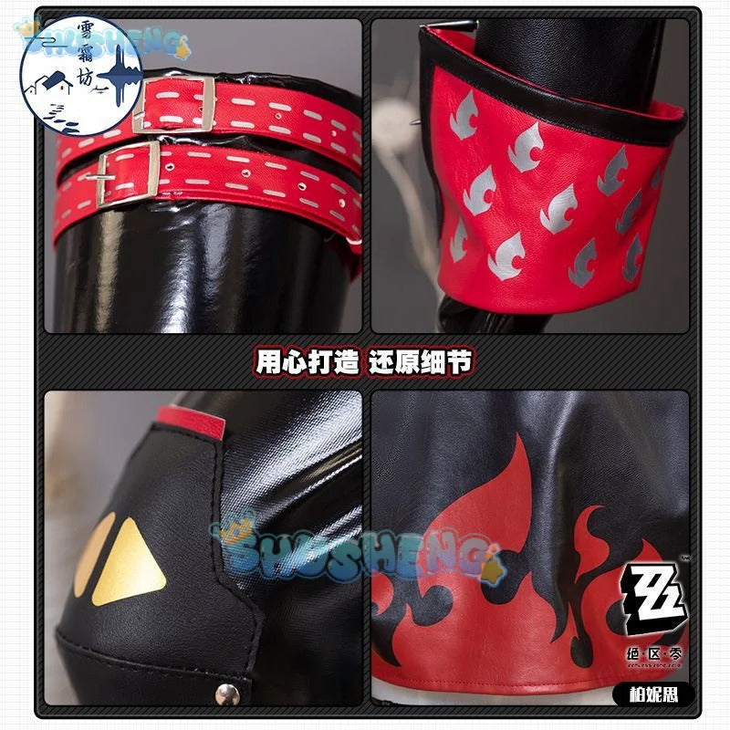 Shusheng Zenless Zone Zero Burnice Whita Game Suit Lovely Uniform Cosplay Costume Halloween Party Role Play Outfit Women S-XXL