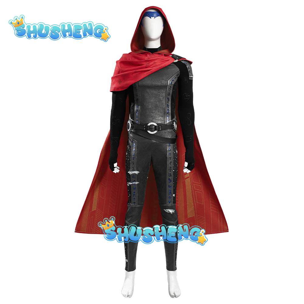 Movie Billy Kaplan Cosplay Agatha Cos All Along Costume Shoes Cloak hair accessories belts men fantasy Halloween party uniform