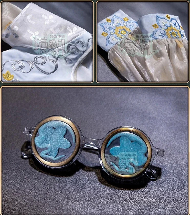 Shusheng-R Identity Ⅴ Emily Dyer Doctor Lydia Jones Cosplay Costume Halloween carnival Gorgeous Chinese style dress accessories prop set