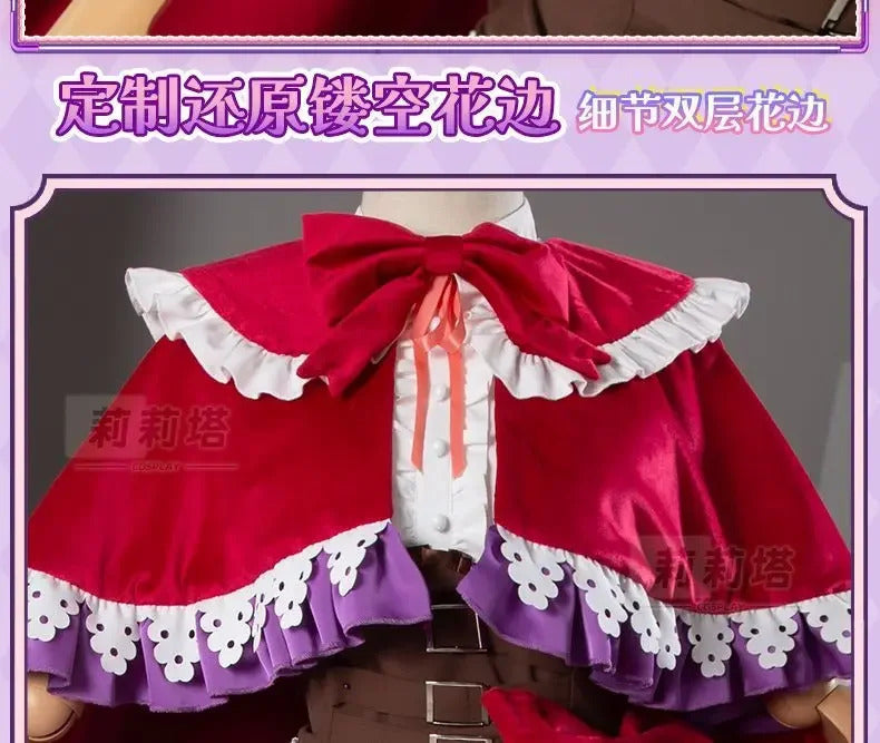 Manaka Laala cosplay 10th Anniversary Christmas red lolita dress Anime Pripara costume party gift girl accessories sweet new set