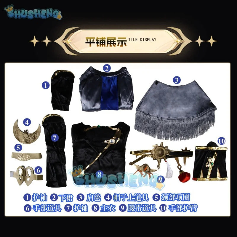 Final Fantasy XIV FF14 Astrologian Cosplay Costume Halloween Carnival Costume Support Customization
