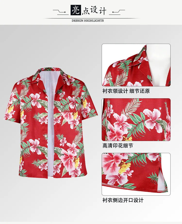 Game Kasuga Ichiban Cosplay Like a Dragon: Infinite Wealth Cosplay costume T-shirt Short-sleeved shirts Prop Party play For Men